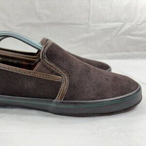 Woolrich Mens Brown Leather Slip On Loafer Shoes